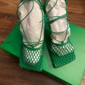 Bottega Venata Green Heel
